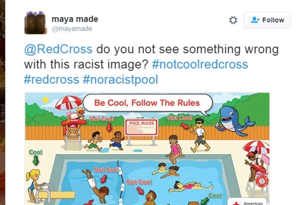 VELIKA SRAMOTA CRVENOG KRSTA: Objavili rasistički poster na kome su crna deca prikazana kao divljaci