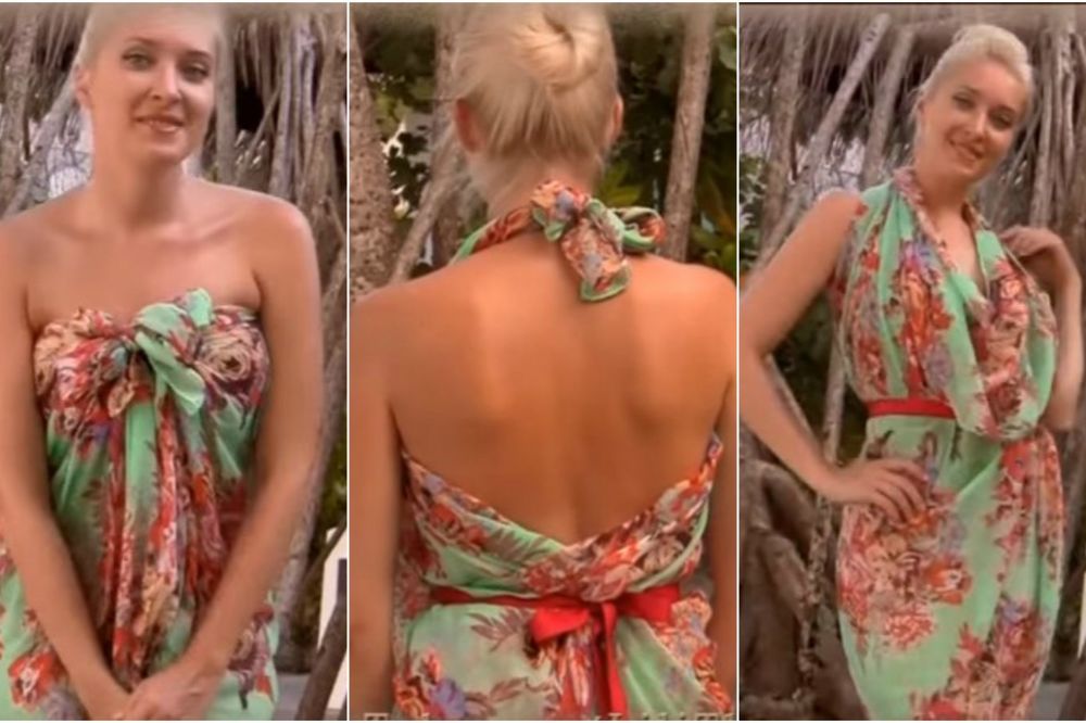 (VIDEO) KAKVE SKUPE KRPICE: 8 načina da od marame napravite super haljinu za plažu!