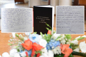 (FOTO) KNJIGA ŽALOSTI: Evo šta su Vučić i Nikolić poručili francuskom narodu posle napada u Nici