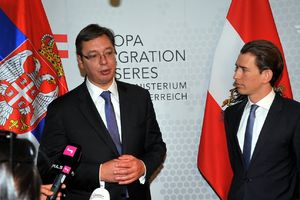 (FOTO) VUČIĆ I KURC U BEČU: Hvala Srbiji zbog smanjenja talasa migranata