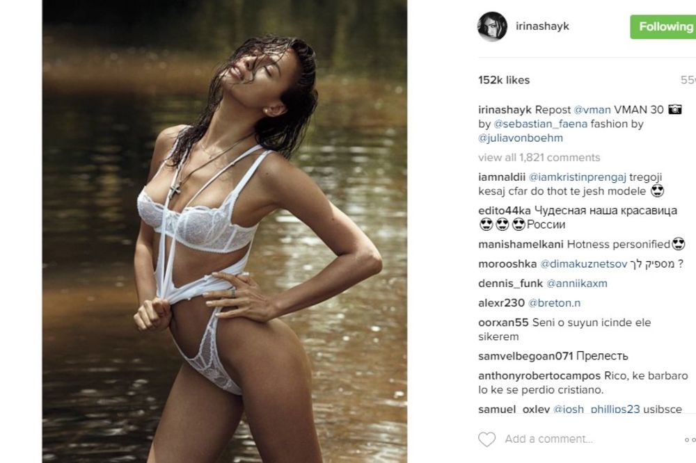 (FOTO) IRINA ŠAJK KAO OD MAJKE ROĐENA: Instagram gori zbog njenih golih fotki