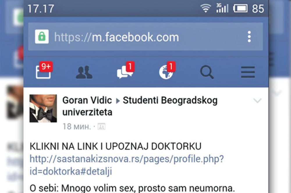 STUDENTSKI SEKS-SKANDAL: Maštovita sam i mnogo volim da gutam... Probaj!