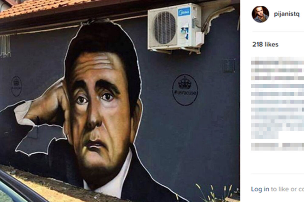 PIJANISTA NASLIKAO LANETA GUTOVIĆA: Poznati glumac dobio svoj mural na Bežanijskoj kosi