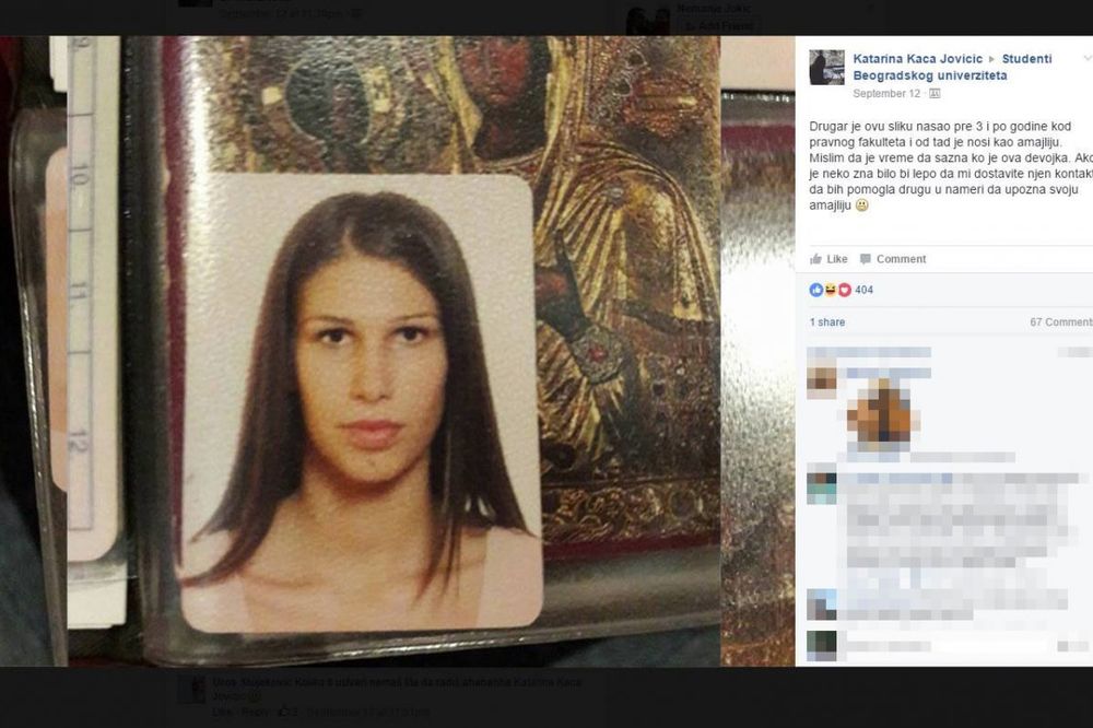 NESVAKIDAŠNJA STUDENTSKA PRIČA: Našao njenu sliku pre 3 godine ispred Pravnog, a sada traži nju