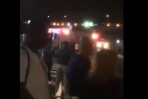(VIDEO) SAMO SE ZAČUO TRESAK: Snimljen trenutak eksplozije bombe na železničkoj stanici u Elizabetu