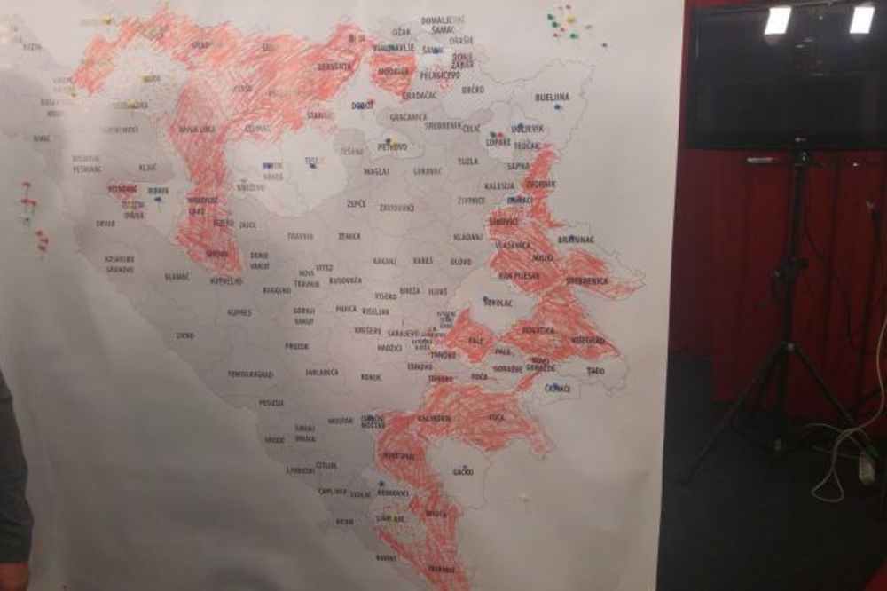 (FOTO) DRAMATIČNO CRVENO: Ovako izgleda mapa opština u kojima je SNSD odneo pobedu