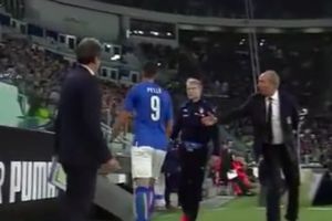 (VIDEO) PELE SE IZVINIO, ALI KASNO: Odbio da pozdravi selektora i izleteo iz reprezentacije Italije