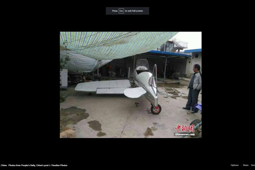 (FOTO) SNOVI SE OSTVARUJU: Odlučio da napravi svoj avion, bez ičije pomoći