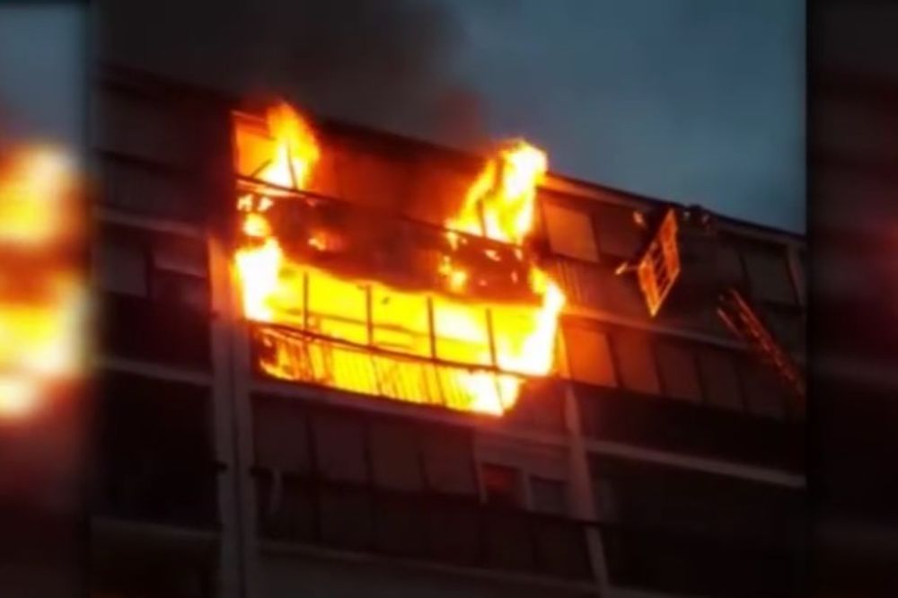 (VIDEO) IZGOREO STAN U CENTRU ZAGREBA: Jedna osoba povređena, komšija snimao požar!