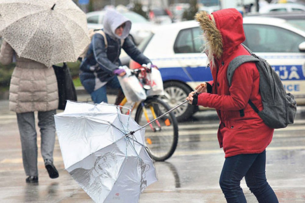 NAOBLAČENJE DONOSI KIŠU I SNEG: U Srbiji danas vetrovito i hladnije, do 15 stepeni