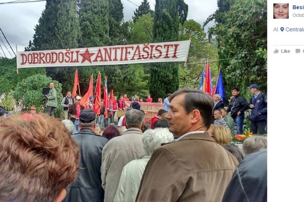 (FOTO) ANTIFAŠISTE PROTERUJU PO BIH: Vi sa tim petokrakama nemate šta ovde da tražite