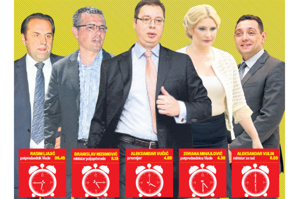 NA NOGAMA OD ZORE: Vučićevi ministri tvrde da spavaju na kašičicu