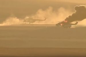 (VIDEO) U ZADNJI ČAS: Ovako je ruski helikopter evakuisao posadu sekund pre eksplozije!