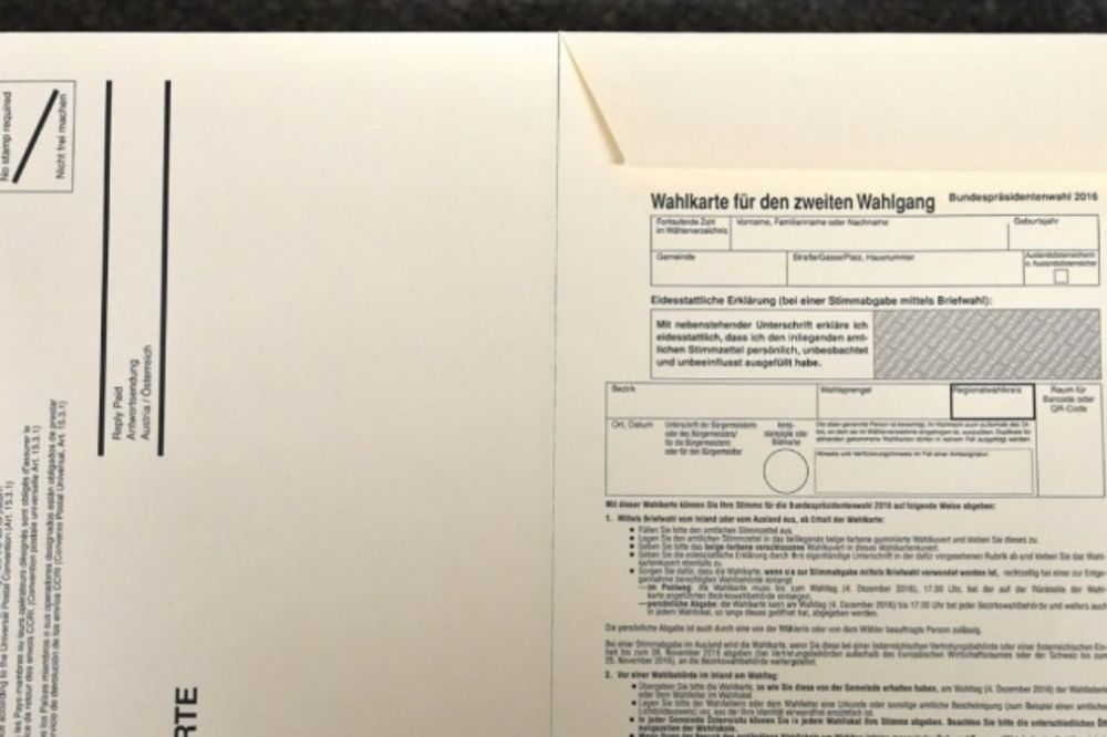 AUSTRIJA NE VERUJE: Pred predsedničke izbore ponovo problemi sa glasačkim listićima!