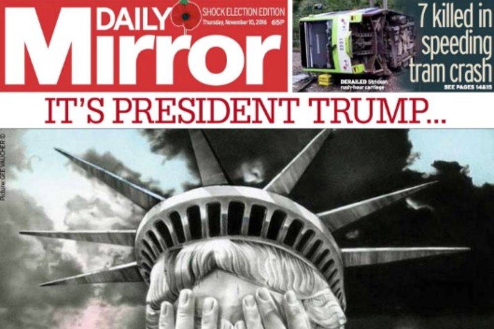 BOŽE, OPROSTI AMERICI Najbolje naslovnice: Ovako je svetska štampa reagovala na Trampovu pobedu