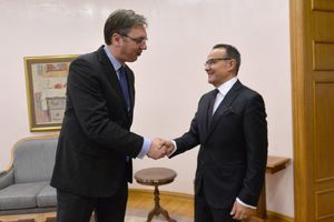 ZAHVALNOST NA UNAPREĐENJU ODNOSA SRBIJE I TURSKE: Vučić primio odlazećeg ambasadora Bozaja