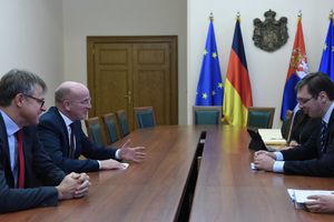 SUSRET SA NEMAČKIM IZASLANIKOM ZA JUŽNU EVROPU: Vučić se sastao sa Helbahom