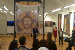 U RUSKOM DOMU:  Predstavljena maketa unutrašnje dekoracije kupole Hrama Svetog Save