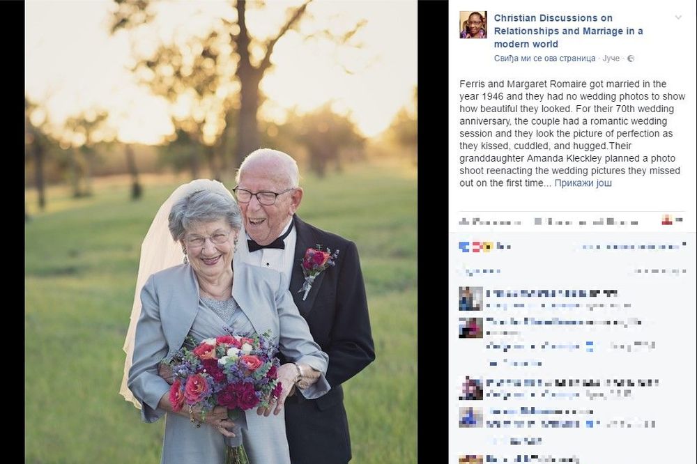 PRIČA KOJA ODUŠEVLJAVA: Baka i deka su čekali 70 godina na sliku sa venčanja, a onda...
