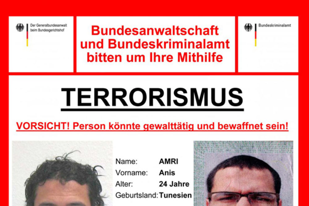 ČOVEK SA 100 LICA: Terorista iz Berlina imao 14 identiteta!
