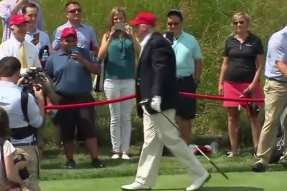 (VIDEO) SPEKTAKULARNO: Tajger Vuds i Donald Tramp odigrali partiju golfa
