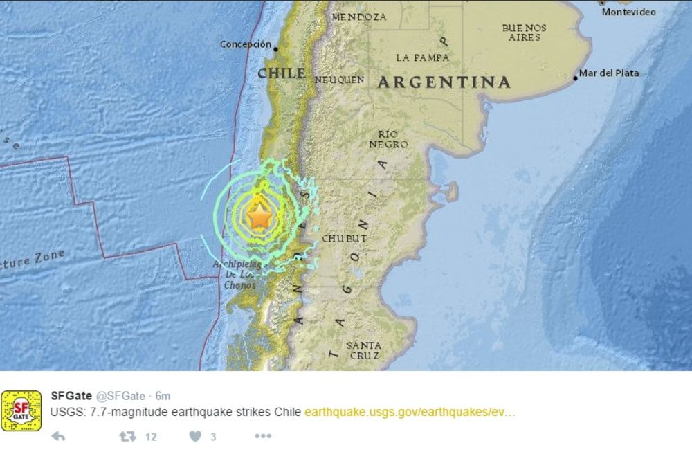 CUNAMI STIŽE: Razoran zemljotres 7,7 Rihtera pogodio Čile