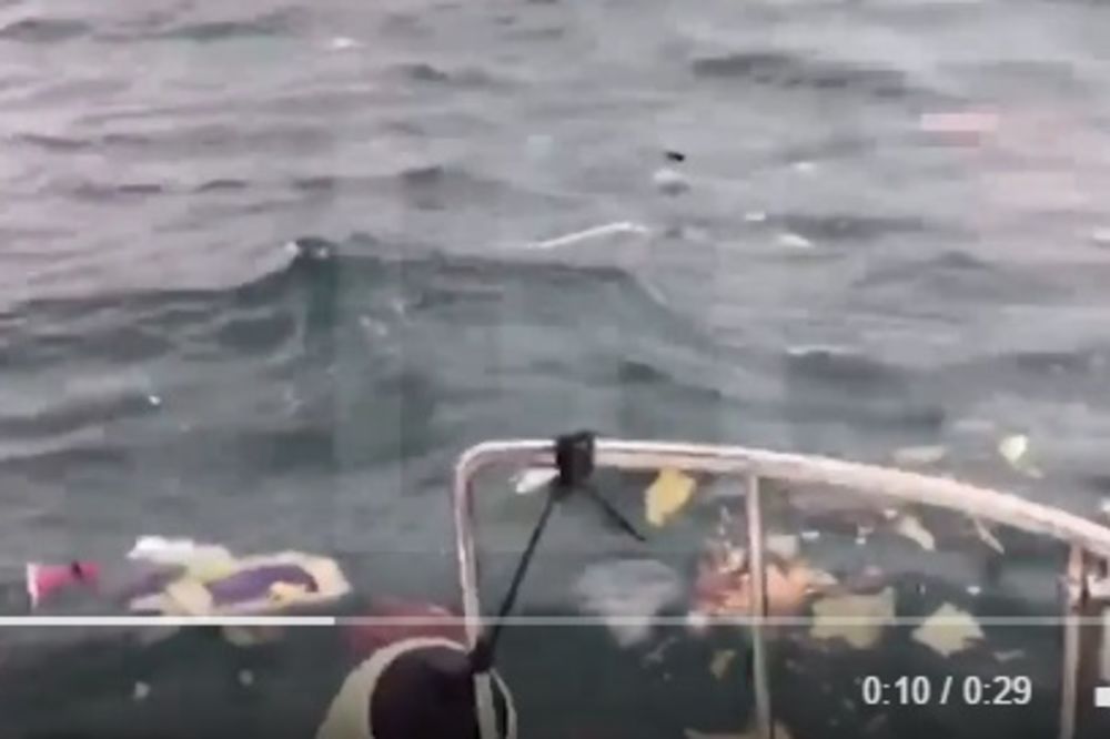 (UZNEMIRUJUĆI VIDEO) PROCURIO SNIMAK SA MESTA NESREĆE: Tela i delovi aviona plutaju po moru!