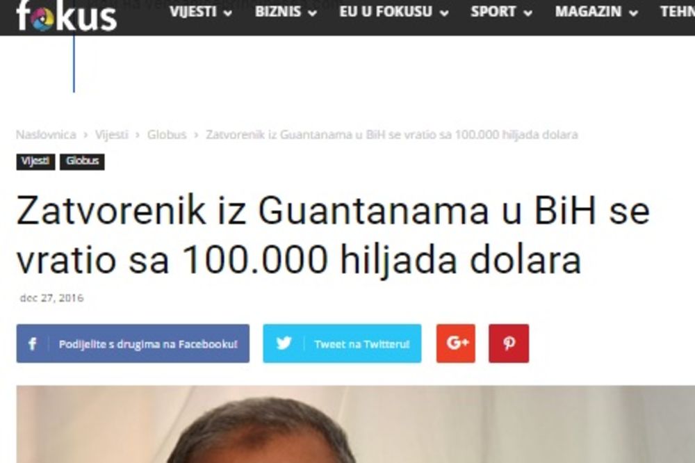 KONGRESMEN OPTUŽIO OBAMU: Dao je 100.000 dolara džihadisti poslatom iz Gvantanam u BiH!