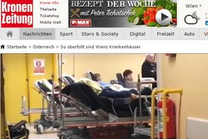 (FOTO) HAOS U BEČKIM BOLNICAMA: Pacijenti leže po hodnicima!