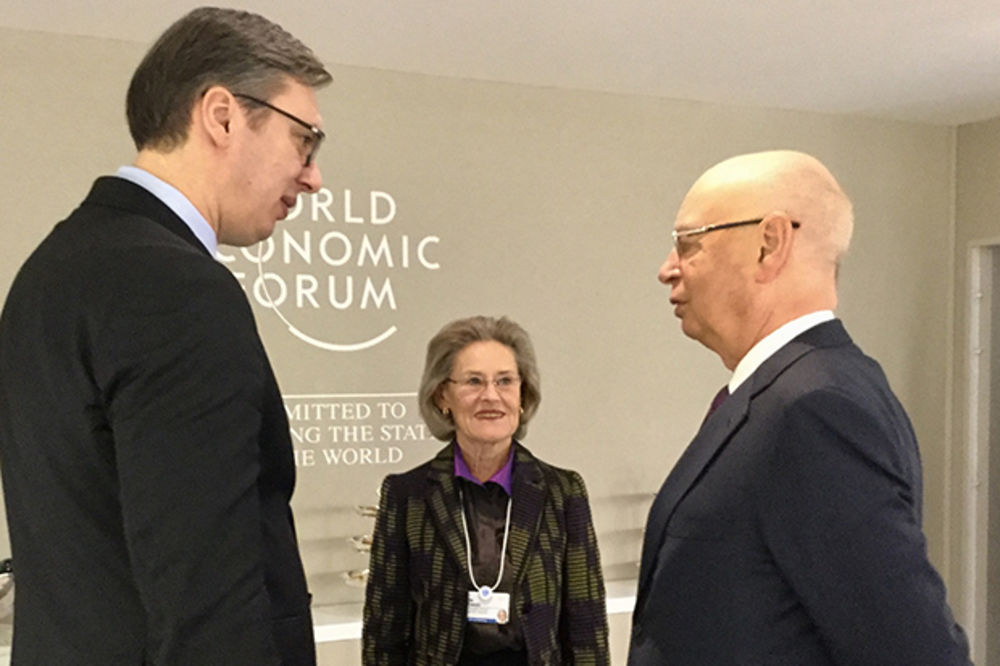 SKUP EKONOMSKE ELITE U ŠVAJCARSKOJ: Vučić se sastao sa osnivačem Svetskog foruma u Davosu