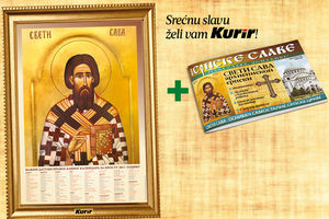 U petak svakom čitaocu poklanjamo poster ikonu i dodatak Sveti Sava!