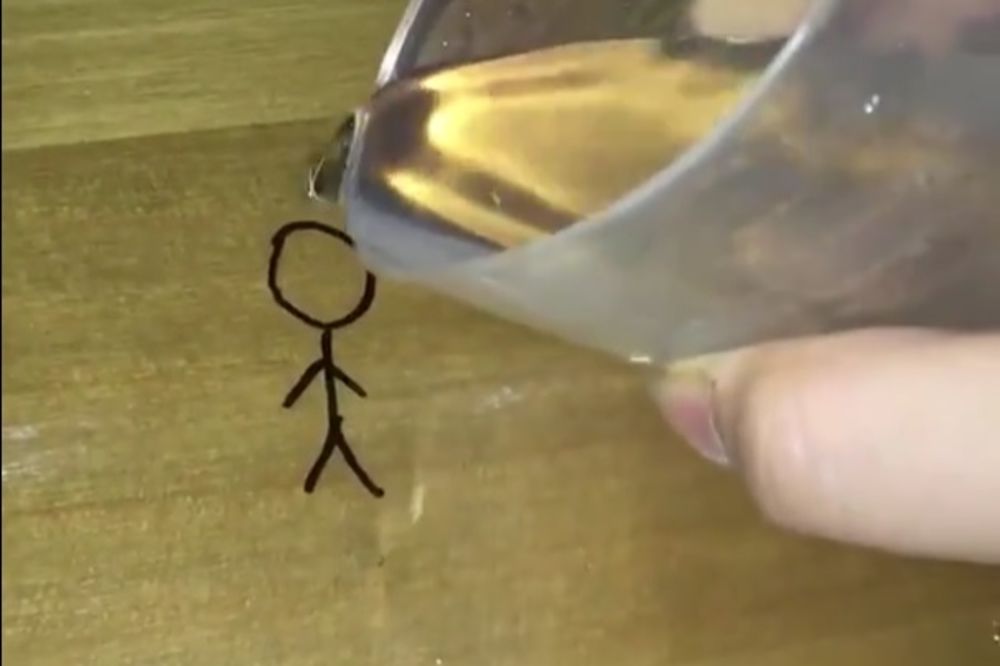 (VIDEO) IGRAJ, ČIČA GLIŠO! Uzmite čašu vode i udahnete život svom crtežu