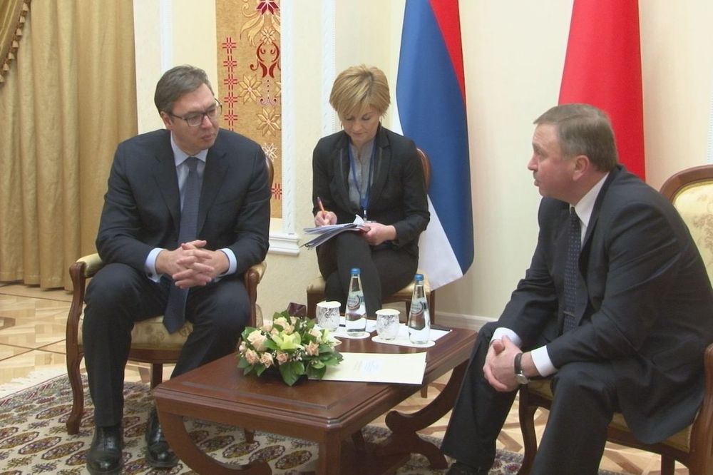 OSNIVANJE ZAJEDNIČKIH KOMPANIJA Vučić u Minsku: Srbiji su u Belorusiji širom otvorena vrata!