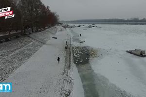 (KURIR TV) EKSKLUZIVNI SNIMCI: Ovako izgleda SIBIRSKA ZIMA na Dunavu kod Zemuna