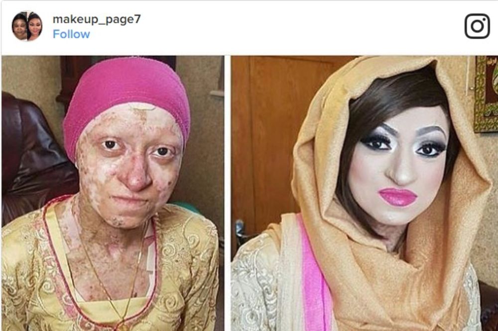 (FOTO) VEROVALI ILI NE, NA OVOJ FOTKI JE ISTA ŽENA: U njenom slučaju šminka ima važnu primenu