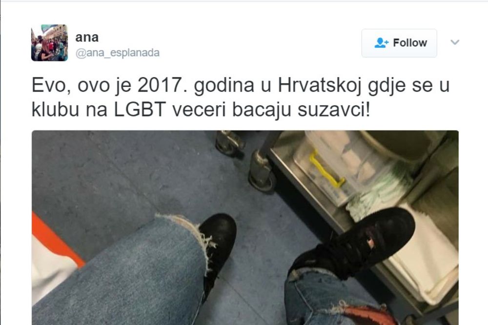 KRVAVA NOĆ U ZAGREBU: Bačen suzavac na LGBT klub, ljudi iskakli kroz prozor