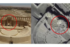 (VIDEO) RUSI OBJAVILI ŠOKANTNE SNIMKE: Džihadisti srušili Rimski teatar u Palmiri!