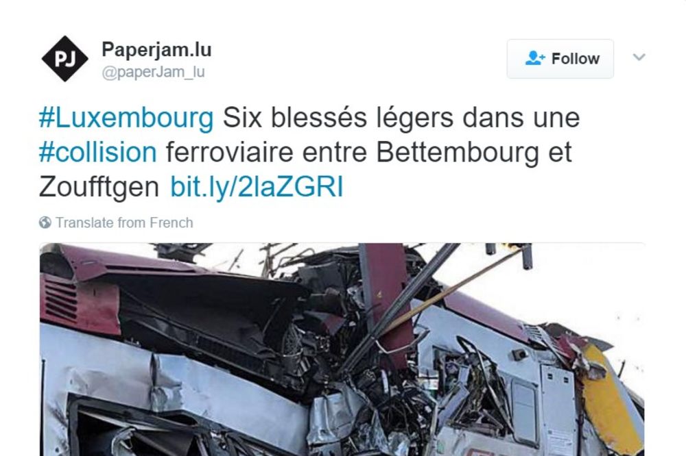 TRAGEDIJA U LUKSEMBURGU: Sudarili se putnički i teretni voz, najmanje jedna osoba poginula