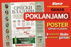 DANAS U KURIRU: Poklanjamo vam poster srpski vladari, magazin Stars i dodatak Gurman sa kuponom!