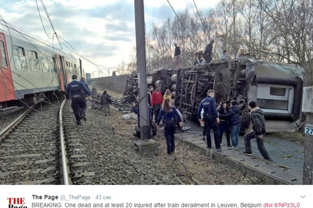 (FOTO) TRAGEDIJA U BELGIJI: Voz iskočio iz šina, ima mrtvih!