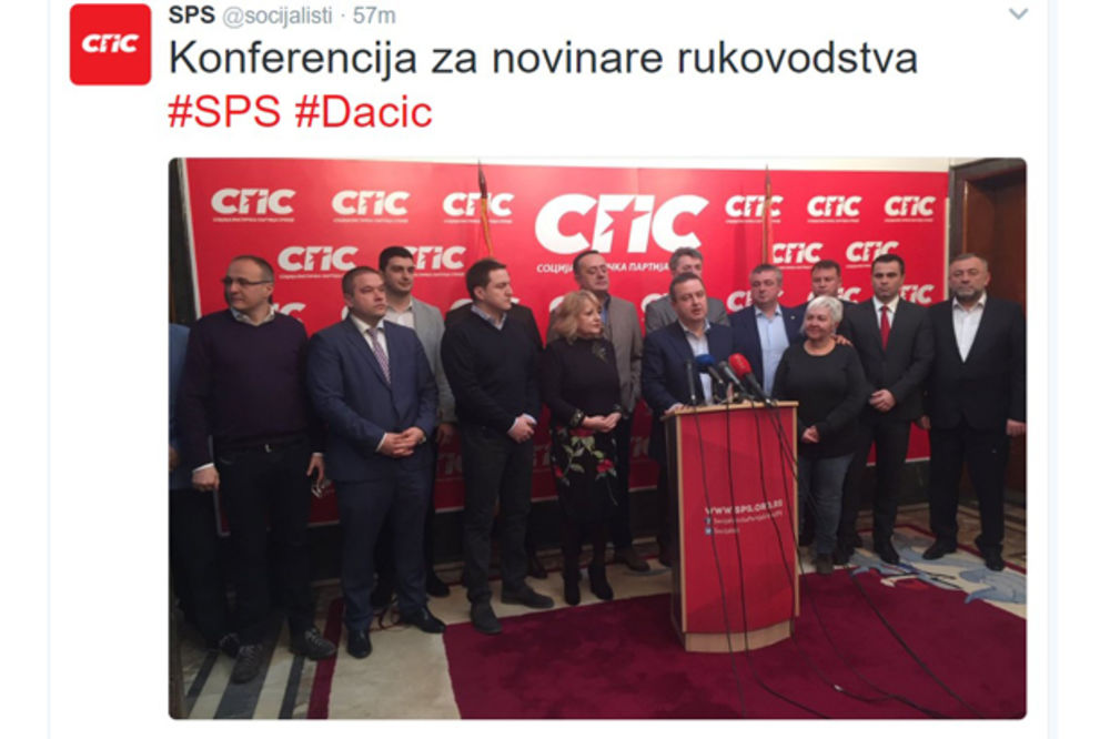 DAČIĆ SE IZVINIO PLAMENKI: Nema raskola u SPS oko podrške Vučiću