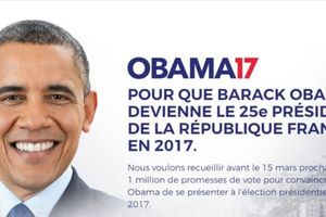 FRANCUZI HOĆE OBAMU ZA PREDSEDNIKA: Pariz oblepljen posterima s likom bivšeg američkog predsednika!