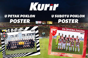 POKLONI U KURIRU: U petak poster FK Partizan, u subotu FK Crvena Zvezda