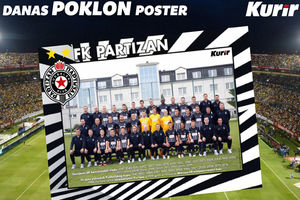 DANAS POKLON U KURIRU: Poster FK Partizan