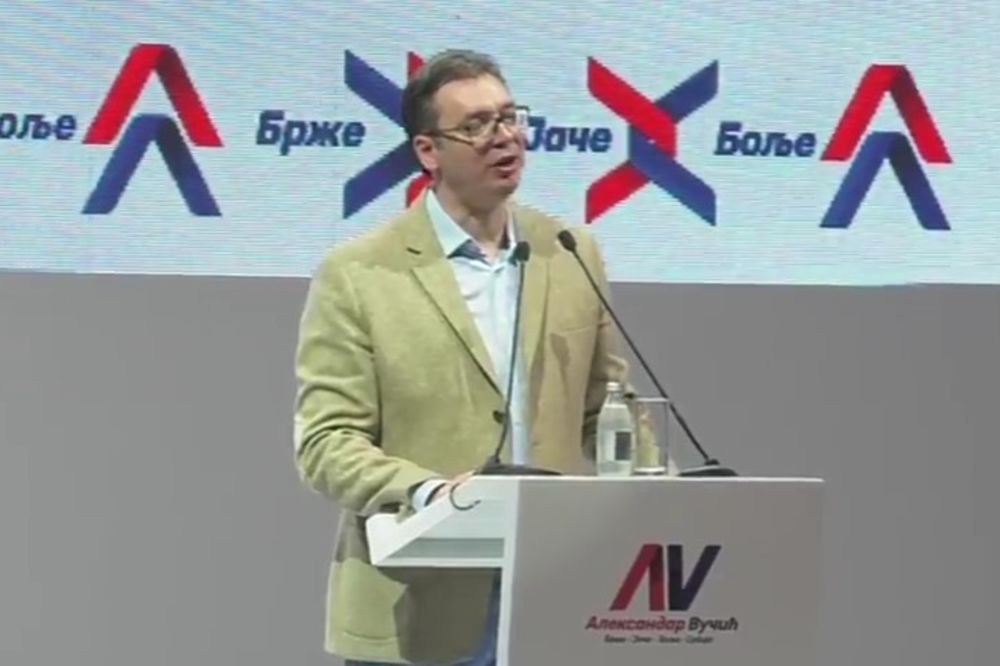 KURIR TV PREDIZBORNI MITING SNS Vučić: Srbiji je potreban kontinuitet i stabilnost