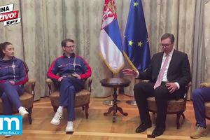 (KURIR TV) PRIJEM ZA ATLETIČARE: Španović, Dudaš i Anić gosti Aleksandra Vučića