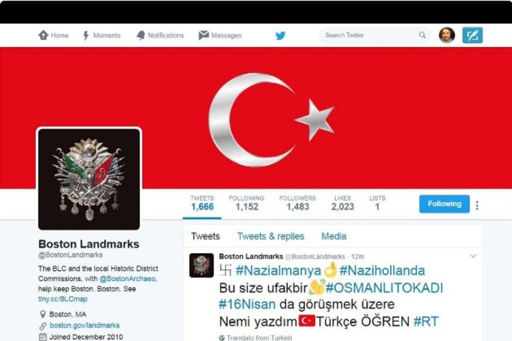 (FOTO) SVETSKI RAT NA TVITERU! Turski hakeri srušili naloge i ostavili OVE poruke