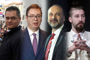JAVNI NASTUP KANDIDATA: Jeremić kao po knjizi, Vučić pobednički, Jankoviću fali osmeh, Beli neviđen