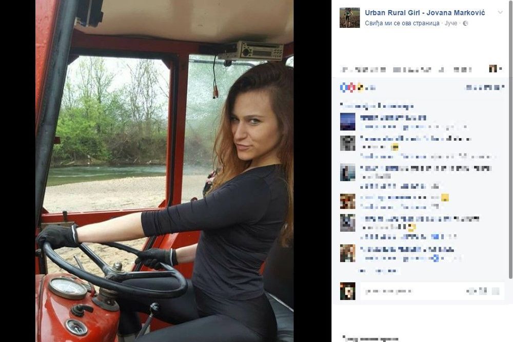 (FOTO) ZBOG JOVANE JE ZANEMELA SRBIJA: Ona se utegne, uđe u traktor pa ZAUSTAVI internet!