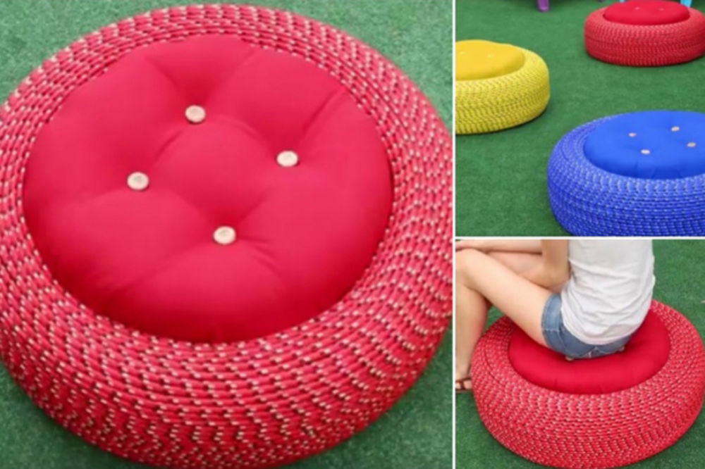 (FOTO) Kako da napravite fotelje za baštu od starih guma: Udobne, praktične i prelepe!